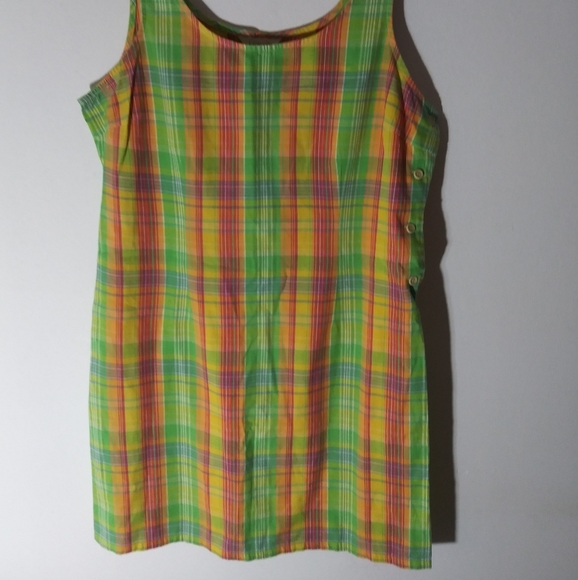 J Crew plaid jumper dress size 12 - Picture 3 of 6